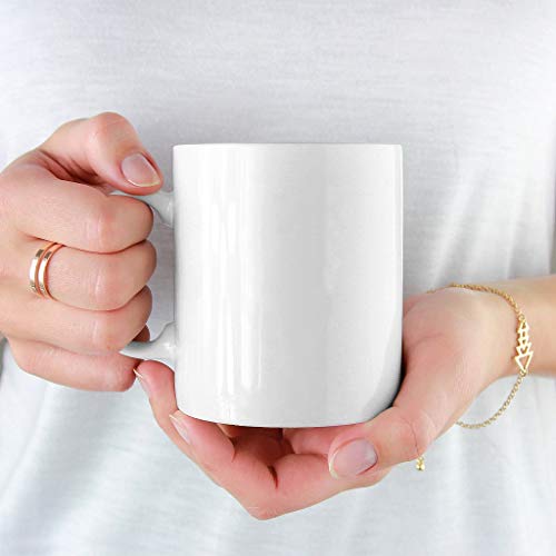 Tazas de café con asa, de cerámica, diseño con texto en inglés "Born for-Anime Years Ago I Said I DO", con doble impresión, cerámica, Blanco, 311,84 g