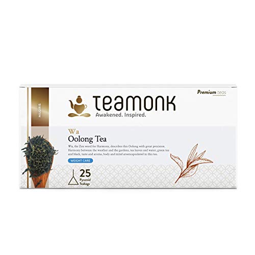 Teamonk Wa Nilgiri té oolong - 30 bolsitas de té | té para adelgazar | té adelgazante | té oolong premium para bajar de peso | sin aditivos