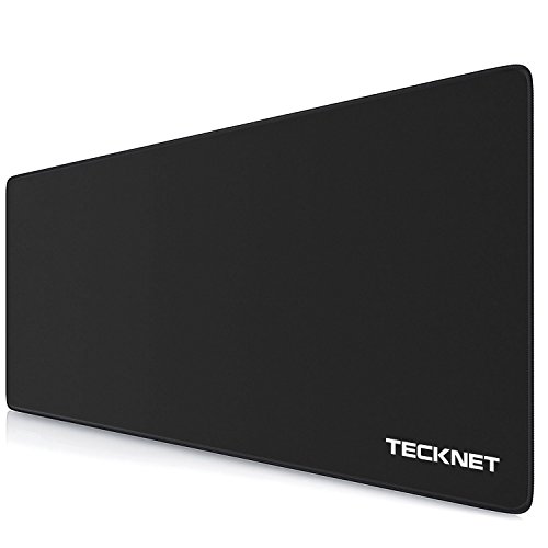 TECKNET XXL Alfombrillas de Ratón - Gaming Mousepad 900x400x3mm, Base de Goma Antideslizante, Superfície con Textura Especial, Compatible con ratón láser y óptico Version Nuevo