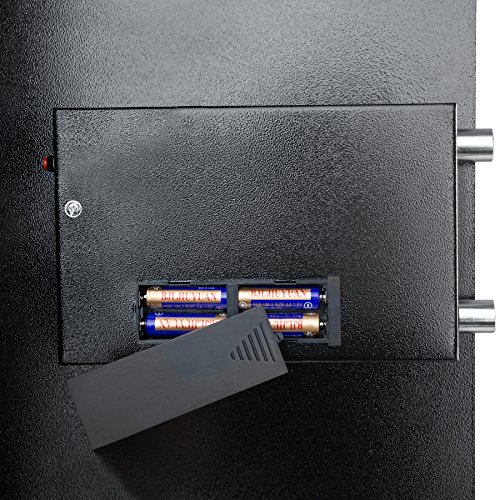 TecTake Caja Fuerte electrónica Pared Safe Caja de Seguridad Mini Hotel Seguro + Llave (50x35x34.5cm | No. 400566)