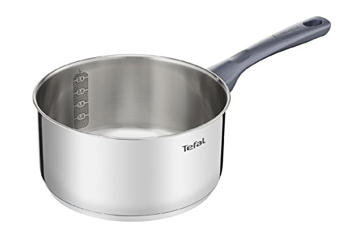 Tefal Daily Cook - Cazo de acero inoxidable de 12cm, base reforzada, aptas para todo tipo de cocinas incluido inducción, gran conductividad y resistencia con materiales reciclados