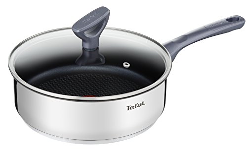 Tefal Daily Cook - Guisera de 24 cm, antiadherente de acero inoxidable, para todo tipo de cocinas incluido inducción