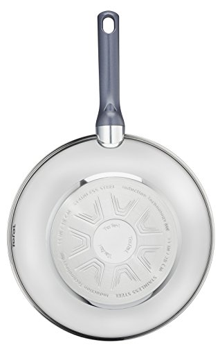 Tefal Daily Cook - Wok de 28 cm, antiadherente de acero inoxidable, para todo tipo de cocinas incluido inducción