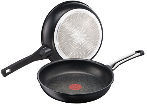 Tefal E4400485 Sartén Talent Pro E44004, 24 Cm, Titanium Excellence, Metal, Negro