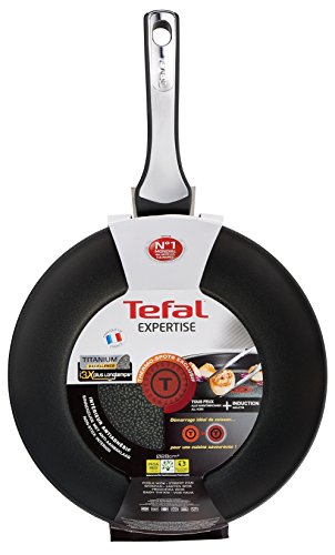 Tefal Expertise sartén, color negro, aluminio, negro, 26 cm