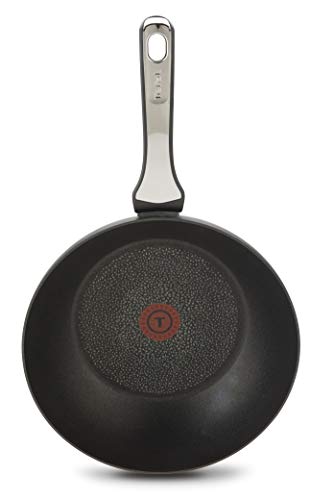 Tefal Expertise - Wok de aluminio de 28 cm, antiadherente con extra de titanio, aptas para todo tipo de cocinas incluido inducción