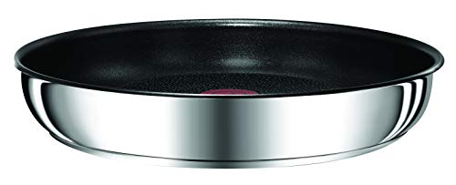 Tefal Ingenio Preference Juego De 2 Sartenes con Mango Extraíble, Revestimiento Antiadherente/Acero Inoxidable, Negro/Plateado, 28 cm, 3