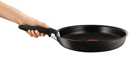 Tefal Ingenio Talent Set de 6 Piezas con Dos Mangos, Aluminio, Negro, 28 cm