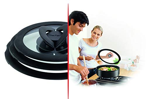 Tefal L9931012 Tapa de cristal, vidrio, tallas 16, 18 y 20 cm