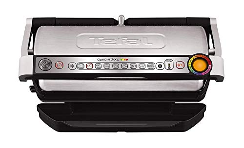 Tefal Optigrill XL GC722D - Plancha Grill 2000W, 9 modos de cocción y 4 temperaturas ajustables, indicador del progreso