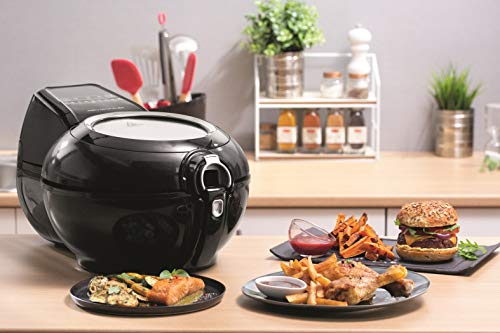 Tefal YV9708 ActiFry Genius XL 2 en 1 - Freidora sin Aceite, Tecnología Dual Motion, Capacidad XL, 9 Programas, Apta para el Lavavajillas para hasta 1,7 kg de Frituras, dos Zonas Cocción, Cocina Sana