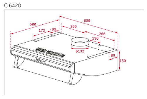 Teka | Campana | Acero inoxidable | Eficiencia energética D | 3 velocidades | TL c6420-s Classic