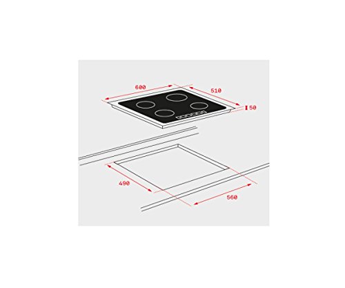 Teka IZF 6320 Integrado Con - Placa (Integrado, Con placa de inducción, Vidrio, Negro, 2200 W, 18 cm)