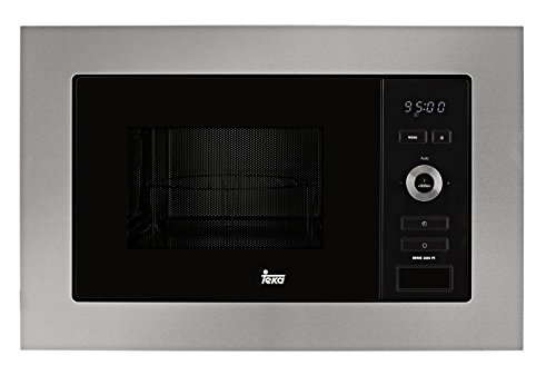 Teka | Microondas Integración + Grill | Modelo MWE 225 FI | Capacidad 20 L | 5 Niveles de potencia | 800 W | Acero Inoxidable Cristal Gris y Negro