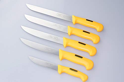 Tenedor Muñeco Exclusive de línea Cuchillo de carnicero Carnicero Set en calidad profesional 5 piezas/acero inoxidable (hecho a mano)/especial ergonómicos./TOP calidad