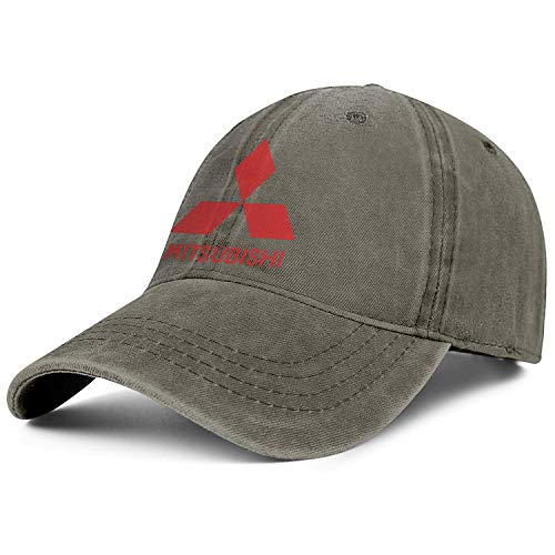 Tengyuntong Gorra de Vaquero Unisex Mitsubishi- Gorra de béisbol Ajustable Suave Vintage