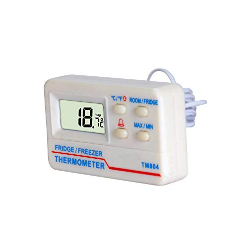 Termómetro de temperatura con pantalla LCD para frigorífico, frigorífico, congelador, alarma digital