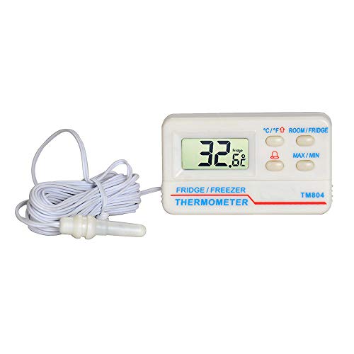 Termómetro de temperatura con pantalla LCD para frigorífico, frigorífico, congelador, alarma digital