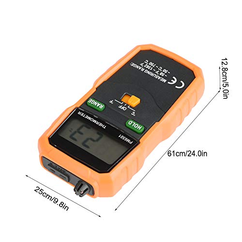 Termómetro digital termopar, PEAKMETER PM6501 Medidor de temperatura con sonda de sensor de termopar tipo K