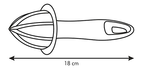 Tescoma 420621 Exprimidor con Mango Presto, Naranja, Color Blanco