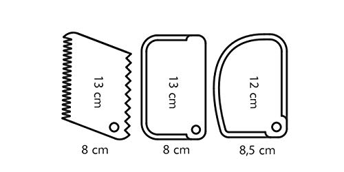 Tescoma 630300 JGO 3 ESPATULAS Delicia, De plástico, Multicolor