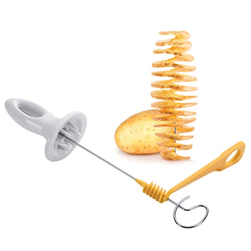 Tescoma Cortador Espiral De Patata Presto, 4 Pinchos, Naranja, Acero Inoxidable, Blanco, 29 x 15 x 5.0999999999999996 cm