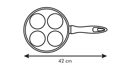 Tescoma SARTEN 4 CIRCULOS Presto 24CM, Multicolor, 24 cm