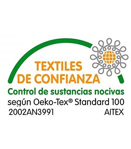 Texturas Basics - Protector de Colchón Acolchado de Microfibra para Hotel y Apartamentos Economy (Varios tamaños Disponibles) (105_x_200_cm)