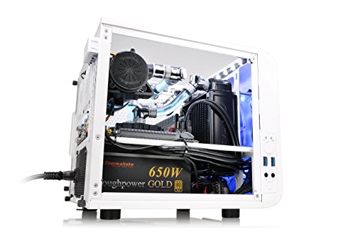 Thermaltake Core V1 Snow Edition Mini ITX Chassis - Caja de ordenador , blanco