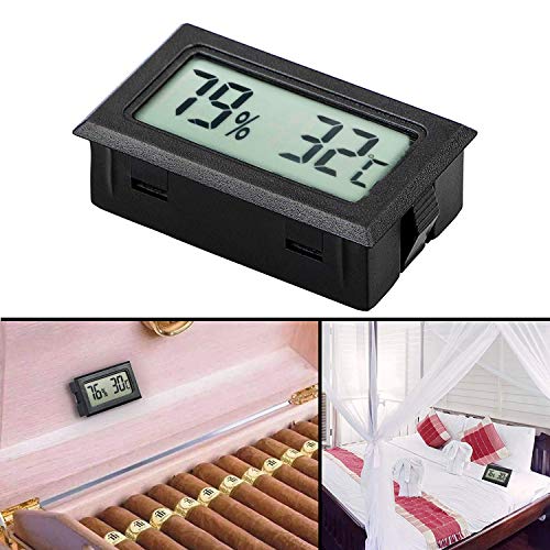 Thlevel Mini Termómetro Higrómetro Digital Interior de Temperatura y Humedad (5 PCS)