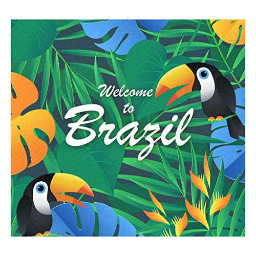 Tikismile Tropic Exotic Brasil Background - Taza térmica de acero inoxidable con doble pared para botellas de agua, regalo de cumpleaños para niños y niñas