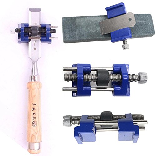 Tiptiper Afiladores de cuchillos, Guía de bruñido Jig Sharpening Wood Chisel Plane Planos de hierro Accesorios de herramientas de mano