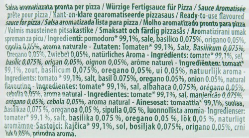 Tomate Pizza Sauce Aromatizzata