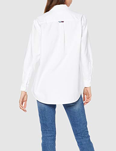 Tommy Hilfiger Tjw Tommy Classics Shirt Blusa, Blanco (White 100), Medium para Mujer