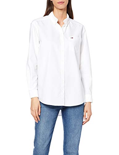 Tommy Hilfiger Tjw Tommy Classics Shirt Blusa, Blanco (White 100), Medium para Mujer