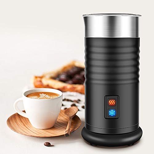 TOPERSUN Espumador de Leche Espumador Batidor de Leche Calentador 400W Espuma Leche Fría y Caliente para Leche Café Capuchino Latte Macchiato