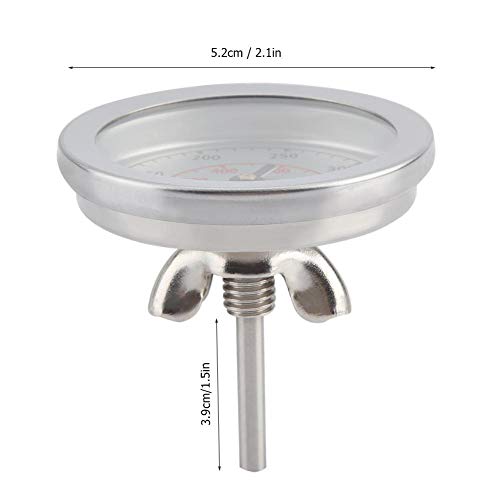 TOPINCN Termómetros Para Horno 100~700 °F Termómetro Para Parrilla de Barbacoa Indicador de Temperatura Esfera Analógica Doble Escala