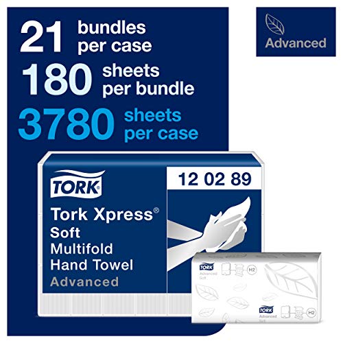 Tork 120289 Juego de Papel Plegadas en Z, Blanco, 180 Toallas, Caja de 21