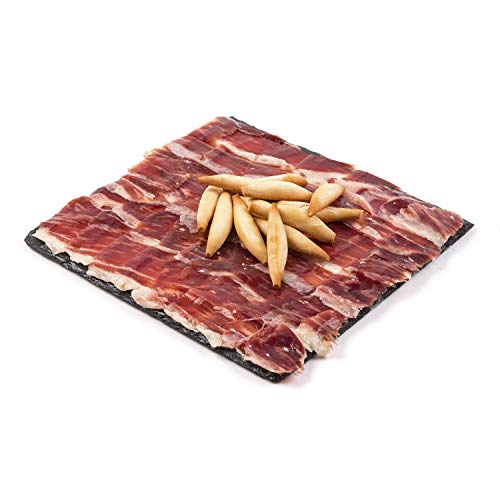 TORRENCINAS, Jamón ibérico de bellota, Jamón ibérico loncheado (cortado a cuchillo), jamón Bellota Pack 5 sobres de 100 gr. Elaboración artesanal en Guijuelo, Salamanca