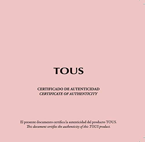 TOUS New Carrusel - Pendientes con Cierre a Presión, Plata de Primera Ley - Medida del Contorno del Oso: 1,15 cm