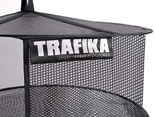 TRAFIKA Malla Secado 55 /Tela Microperforada/8 módulos/para Cultivos hidropónicos/Secado Curado de Plantas,Setas,Hongos,Cogollos/Cultivo Indoor/Cultivo Interior/Cultivo Exterior/Drying Rack