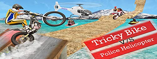 Tricky Bike Chase Police Helicopter