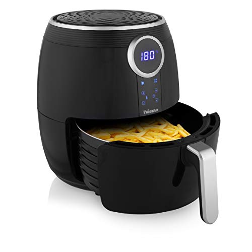 Tristar Digital Crispy Fryer FR-6956 - Freidora sin Aceite, Panel de Control Digital, Uso Sencillo y Seguro, 1500 W, 4.5 L de capacidad, Negro