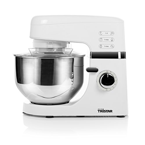 Tristar MX-4804 - Robot de Cocina, 700 W, 4.5 L, 6 Velocidades, Acero Inoxidable, Color Blanco