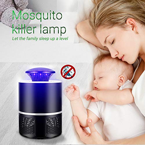 TSHG Asesino del Mosquito de la lámpara, sin Ruido, sin radiación, Mosquito de la lámpara, lámpara de la Mosca, Mosquito de la lámpara, Conveniente para el Dormitorio, Cocina y Oficina,Negro