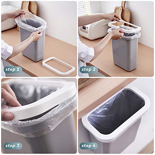 TTMOW Cubos de Basura Colgando para la Cocina, Coche, Oficina, Baño, Dormitorio 10L (Gris)