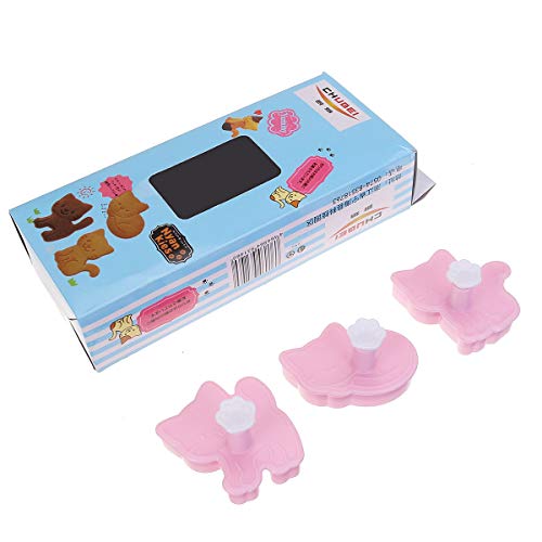 TuToy 3 Unids/Set Cat Cookie Biscuit Émbolo Cortador Fondant Molde De Pastel Molde Para Hornear Herramientas De Cocina