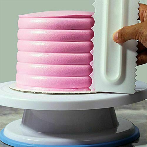 TuToy A/B/C/D Decoración Para Pasteles Peine Icing Smooth Scraper Edge Frosting Tools Spat Kit - A