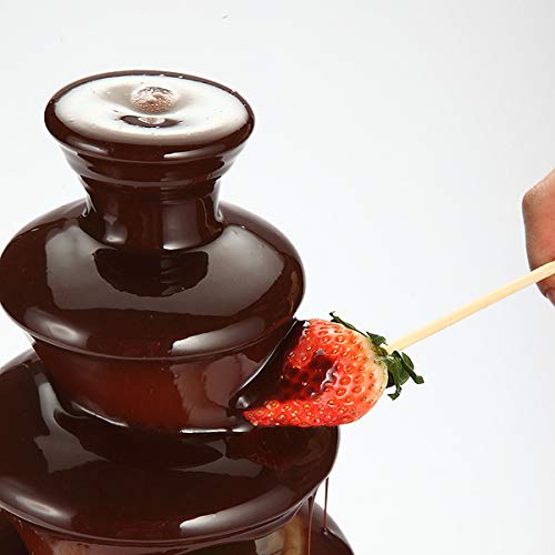 TuToy Máquina De Fondue De Fiesta De Navidad De Fusión De Chocolate De 4 Niveles 170W Fondue De Chocolate