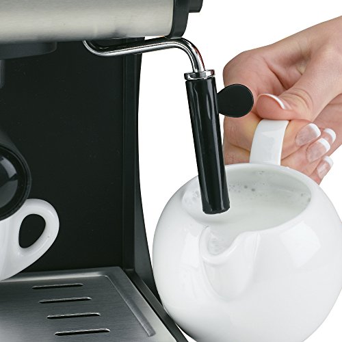 Ufesa Cafetera expreso Duetto Creme CE7141, 500 W, 1 Cups, Acero Inoxidable, Gris